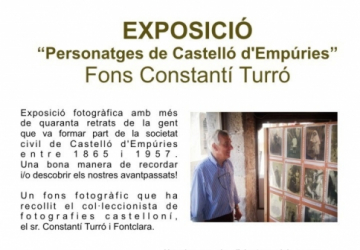 Cartell exposició Personatges de Castelló d'Empúries
