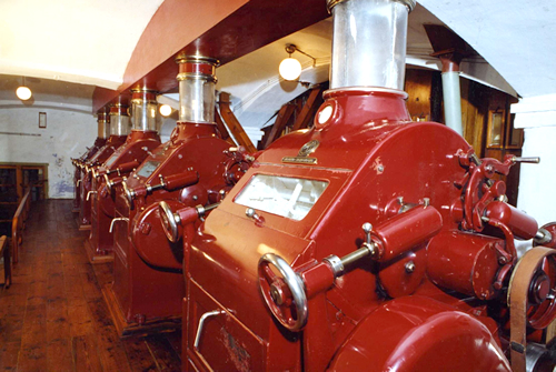 Fotografia dels molins de cilindres
